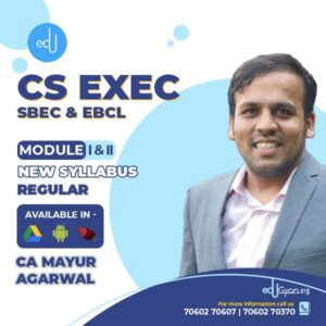 CS Executive SBEC & EBCL Combo By CA Mayur Agarwal