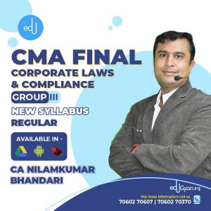 CMA Final Corporate Laws & Compliance By CA Nilamkumar Bhandari