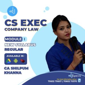 CS Executive Company Law By CA Shilpum Khanna