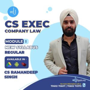 CS Executive Company Law By CS Ramandeep Singh
