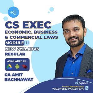 CS Executive Economic, Business & Commercial Laws By CA Amit Bachhawat