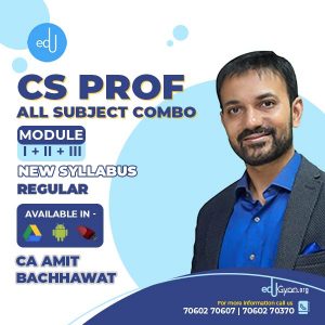 CS Professional Module I + II + III + Guidance Combo By CA Amit Bachhawat