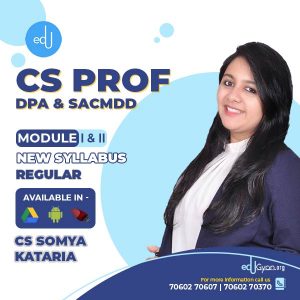 CS Professional DPA & SACMDD Combo By CS Somya Kataria