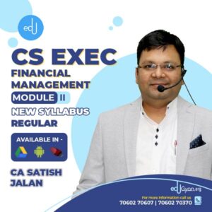 CS Executive Financial Management By CA Satish Jalan