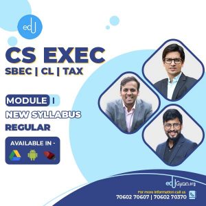 CS Executive Combo - (SBEC + CL + TAX ) By CA CS Shubham Shukhlecha & Prof. Saleem Quraishee & CA Mayur Agarwal