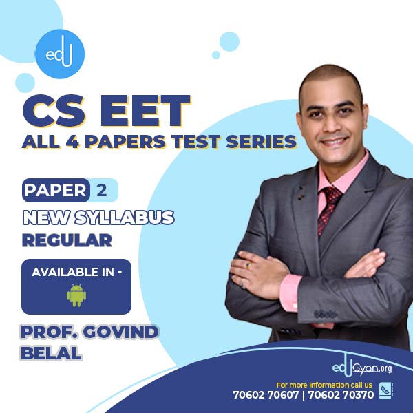 CSEET Paper- 2 With All 4 Papers Test Series By Prof. Govind Belal