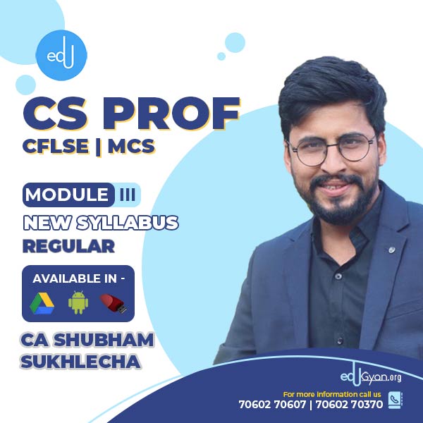 CS Professional Combo - (CFLSE + MCS ) By CA CS Shubham Shukhlecha