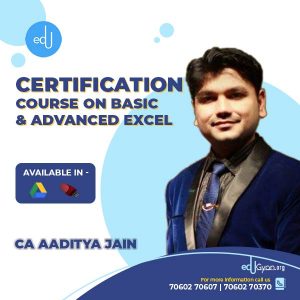 Course On Basic & Advanced Excel By CA Aaditya Jain