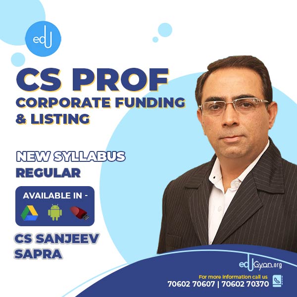 CS Professional Corp. Funding & Listing By CS Sanjeev Sapra