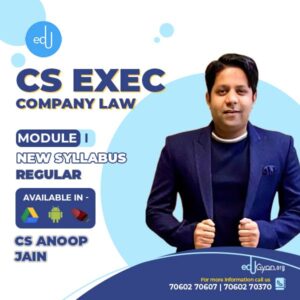 CS Executive Company Law By CS Anoop Jain
