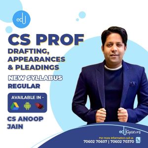 CS Professional Drafting, Appearances & Pleadings By CS Anoop Jain