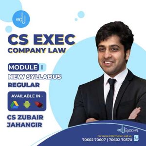 CS Executive Company Law By CS Zubair Jahangir