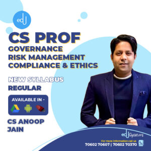 CS Professional Governance, Risk Management, Compliance & Ethics By CS Anoop Jain