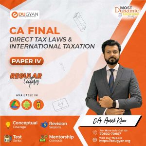 CA Final Direct Tax Laws (DT) By CA Aarish Khan (English) (New Syllabus)