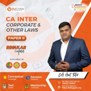 CA Inter Corporate & Other Laws By CA Amit Tated (New Syllabus)