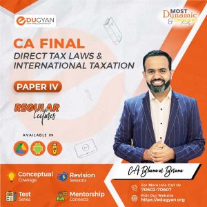 CA Final Direct Tax Laws (DT) By CA Bhanwar Borana (English) (New Syllabus)