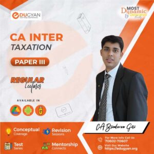 CA Inter Taxation (Income Tax+GST) By CA Brindavan Giri (New Syllabus)