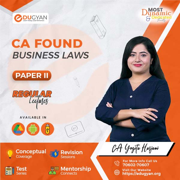 CA Found Business Laws By CA CS Yogita Harjani & CA Ashlesha Atal (English) (New Syllabus)