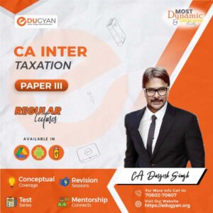CA Inter Taxation By CA Durgesh Singh