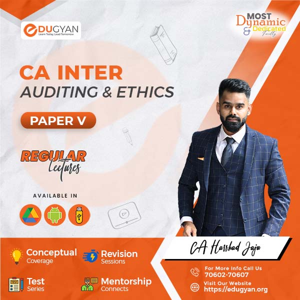 CA Inter Audit & Ethics By CA Harshad Jaju (Live Batch) (New Syllabus)