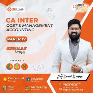 CA Inter Cost & Management Accounting By CA Navneet Mundhra (New Syllabus)