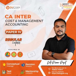 CA Inter Cost & Management Accounting By CA Pranav Popat (New Syllabus)