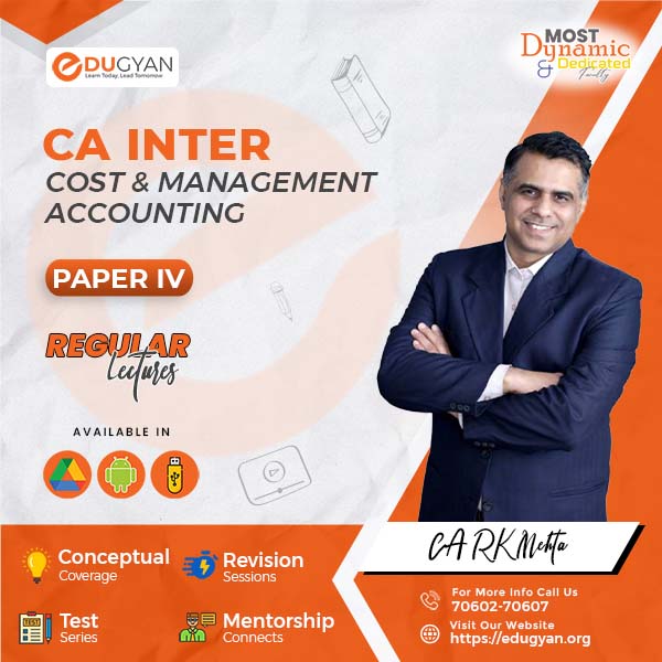 CA Inter Cost & Management Accounting By CA RK Mehta (New Syllabus)