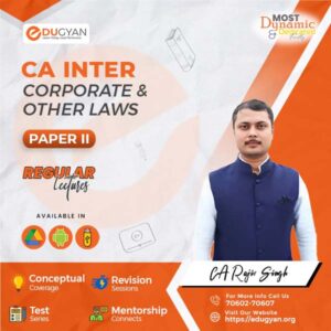 CA Inter Corporate Other Law By CA Rajiv Singh (New Syllabus)