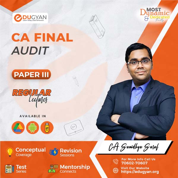 CA Final Advanced Auditing & PE By CA Sanidhya Saraf (New Syllabus)