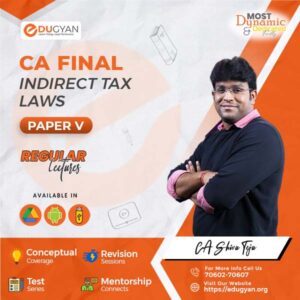 CA Final Indirect Tax Laws By CA Shiva Teja (English) (New Syllabus)