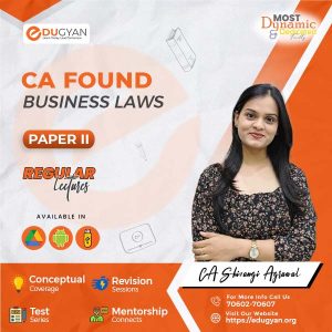 CA Foundation Business Laws Only By CA Shivangi Agrawal (New Syllabus)
