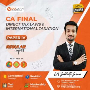 CA Final Direct Tax Laws (DT) By CA Siddharth Surana (New Syllabus)