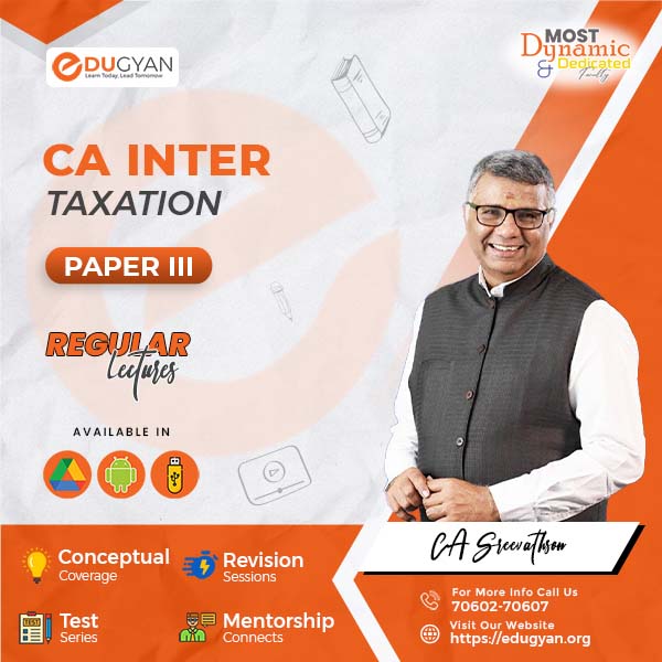 CA Inter Taxation (Income Tax+GST) By CA Sreevathson