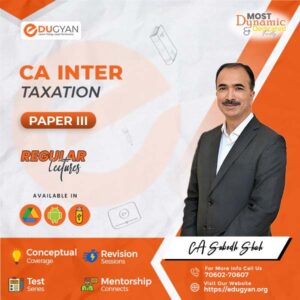 CA Inter Taxation (Income Tax+GST) By CA Subodh Shah