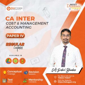 CA Inter Cost & Management Accounting By CA Susheel Bhandari (New Syllabus)