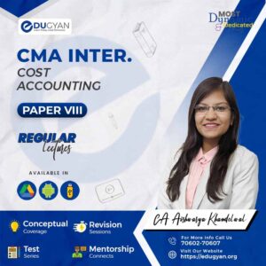 CMA Inter Cost Accounting Standards By CA Aishwarya Khandelwal (2022 Syllabus)