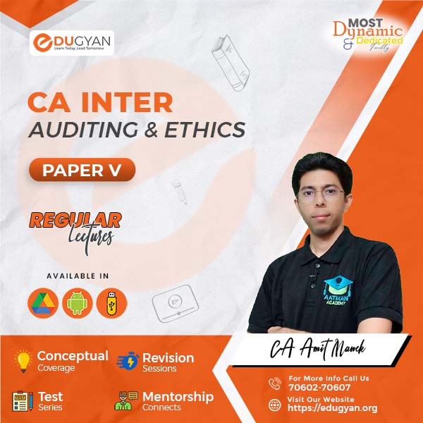 CA Inter Audit & Ethics By CA Amit Manek (New Syllabus)