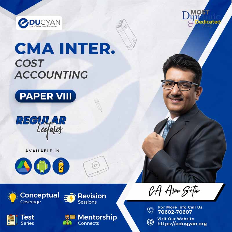 CMA Inter Cost Accounting By CA Arun Setia (2022 Syllabus)
