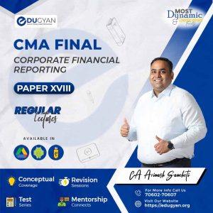 CMA Final Corporate Financial Reporting (CFR) By CA Avinash Sancheti