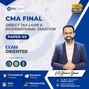 CMA Final Direct Tax Laws (DT) By CA Bhanwar Borana (English)