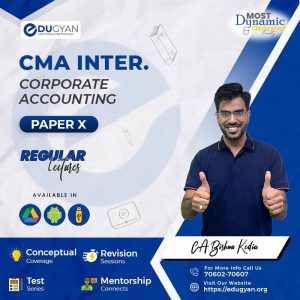 CMA Inter Corporate Accounting By CA Bishnu Kedia
