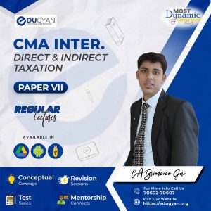 CMA Inter Direct Tax & Indirect Tax Combo By CA Brindavan Giri
