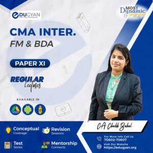 CMA Inter FM&BDA By CA Raj K Agrawal & CA Chahak Bahal (2022 Syllabus)
