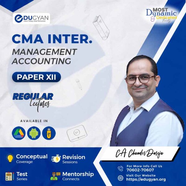 CMA Inter Management Accounting By CMA Chander Dureja