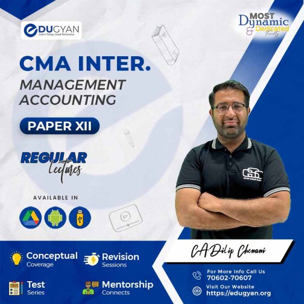 CMA Inter Management Accounting By CS Dilip Chenani (2022 Syllabus)