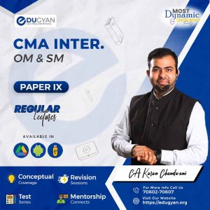 CMA Inter OM & SM By CA Karan Chandwani