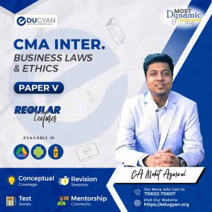 CMA Inter Business Laws, Ethics & Governance By CA Mohit Agarwal (2022 Syllabus)