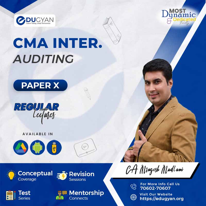 CMA Inter Auditing By CA Mrugesh Madlani (New Syllabus)