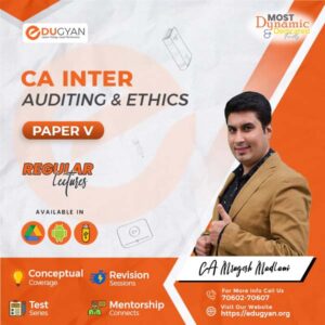 CA Inter Audit & Ethics By CA Mrugesh Madlani (New Syllabus)