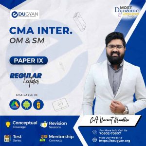CMA Inter OM & SM By CA Navneet Mundhra (2022 Syllabus)